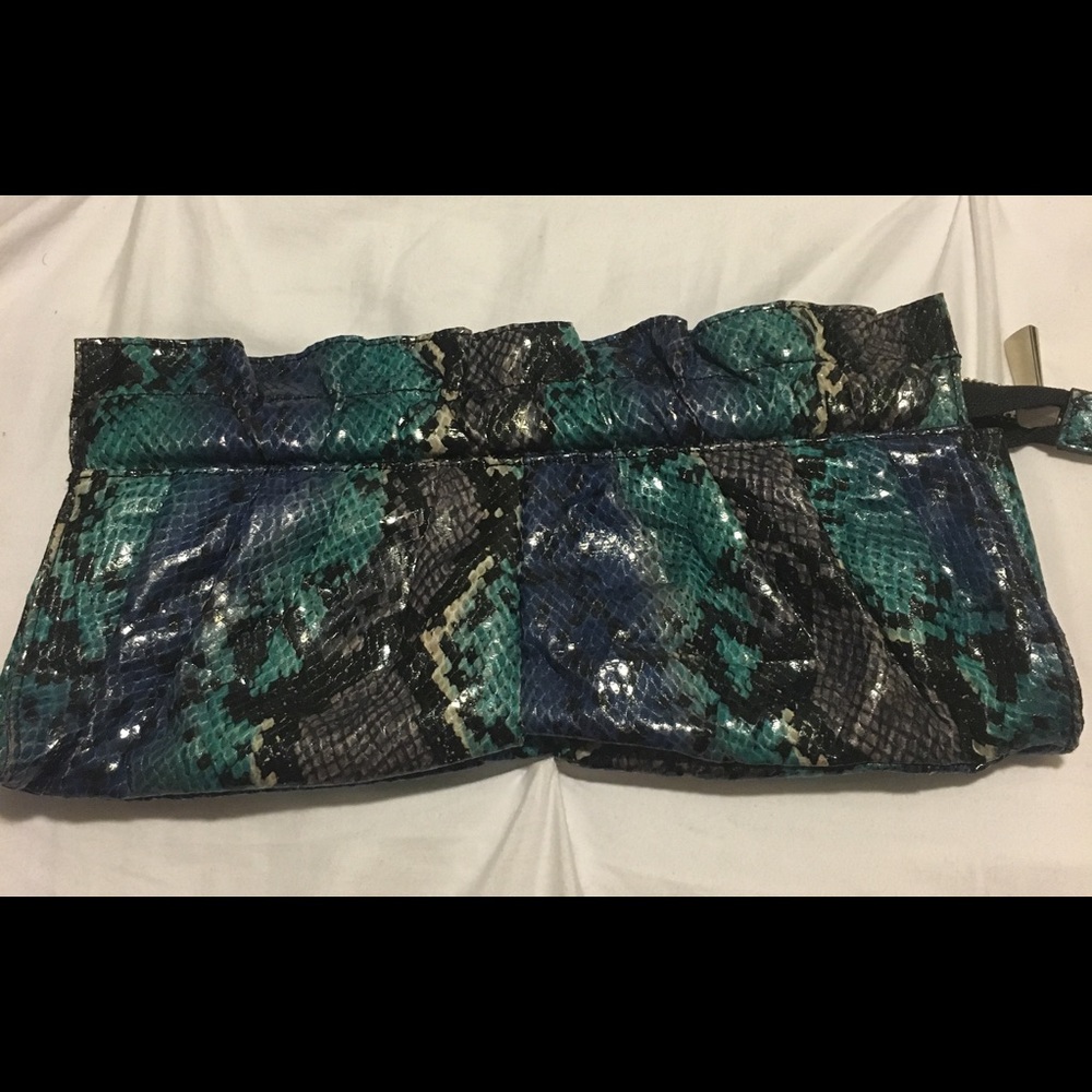 Express Snake Skin Clutch